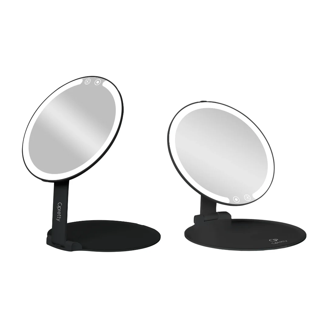 LED Chargeable Desktop Travel Makeup Mirror - Image 4